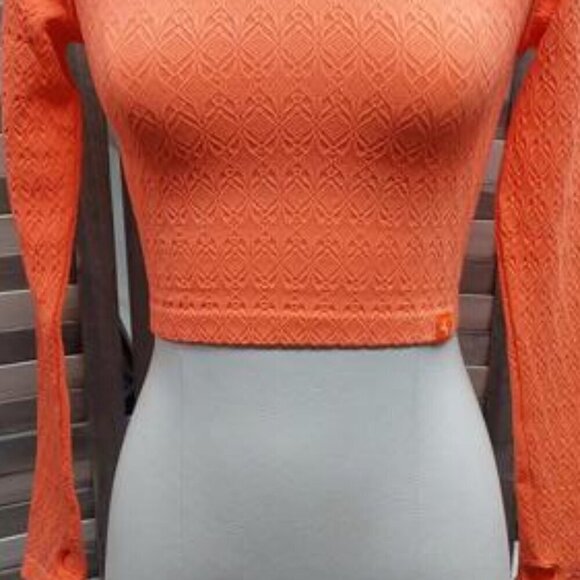 Women's Seamless Crop Long Sleeve Top | JoyLab | XL - Picture 3 of 10